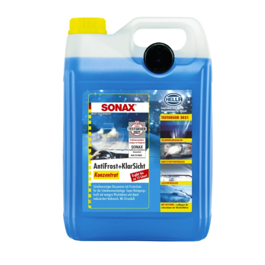Zimní kapalina do ostřikovačů Sonax AntiFrost+Klar Sicht Konzentrat Citrus (5 l)