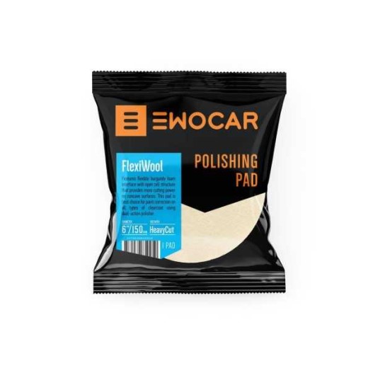 Lešticí kotouč Ewocar FlexiWool - Aggressive Wool Pad 85/75 mm