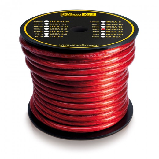 Napájecí kabel Sinus Live B-CCA-10 (červený)