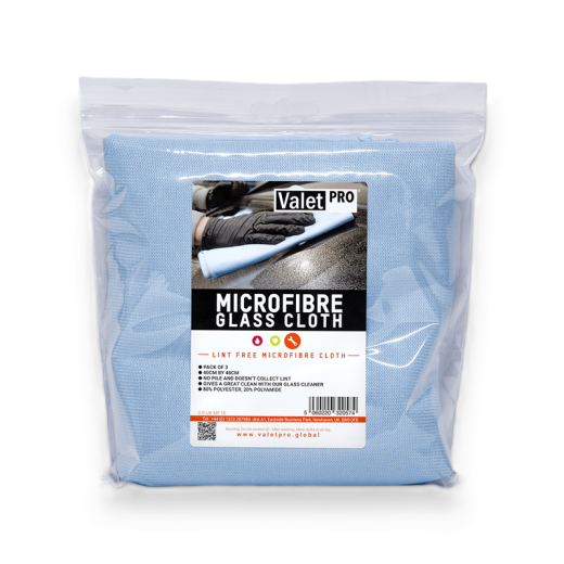 Set utěrek na okna ValetPRO Microfibre Glass Cloth (3 pack)