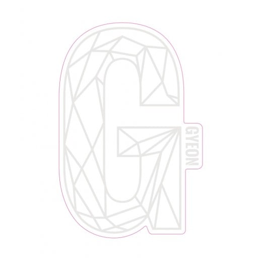 Samolepka Gyeon G Sticker White (200 mm x 131,3 mm)