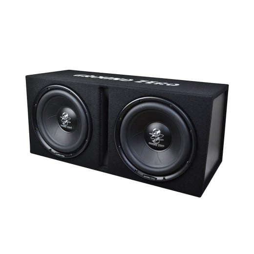 Dvojitý aktivní subwoofer v boxu Ground Zero GZIB2.30BR-ACT
