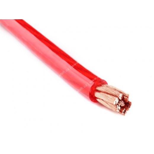 Červený napájecí kabel Gladen PP 50 Red