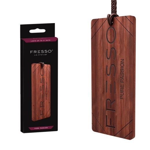 Závěsná vůně ve dřevě Fresso Pure Passion Wooden Hanger
