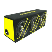 Trojitý subwoofer v boxu Ground Zero GZIB 3.250SPL