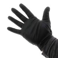 Chemicky odolná nitrilové rukavice Black Mamba Glove SnakeSKin - L